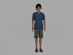 young boy 3D 模型