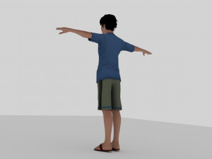 young boy 3D 模型