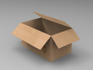 paper box Modello 3D