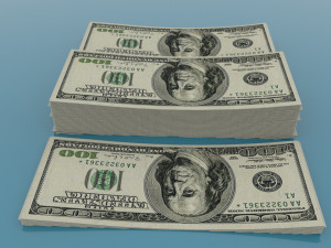 american dollar 100 Modelo 3D