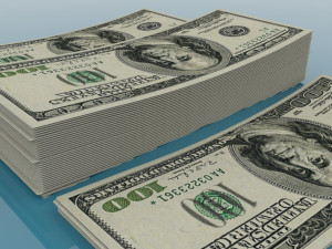 american dollar 100 Modelo 3D