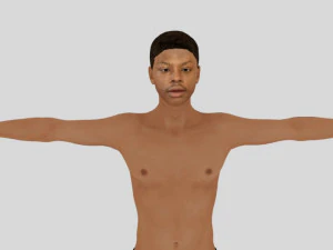 мужской персонаж 3D Модель