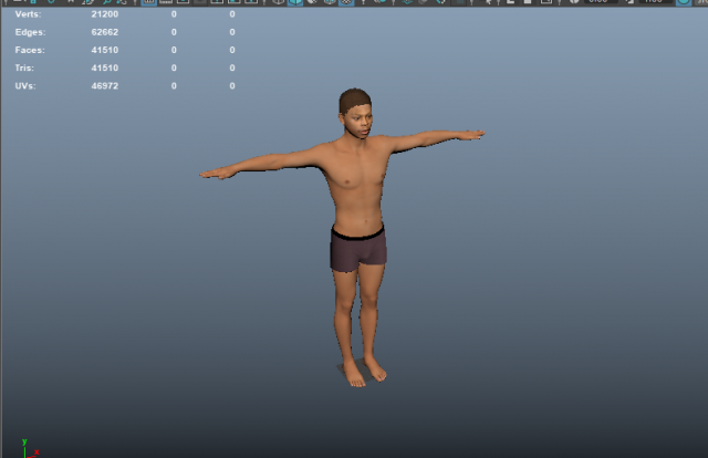 male character 3D Model in Man 3DExport