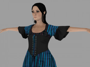 women character lowploy 3D Model