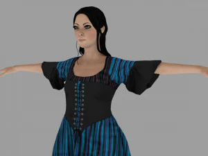 women character lowploy 3D Model