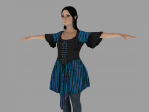 women character lowploy 3D Model