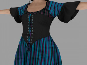 women character lowploy 3D Model