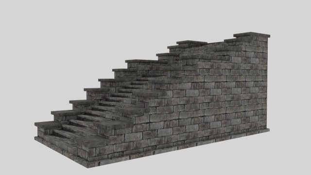 castlestairs 3D Model .c4d .max .obj .3ds .fbx .stl .blend 