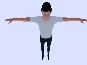 cartoonish man character 3D Model