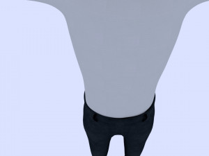 cartoonish man character 3D Model