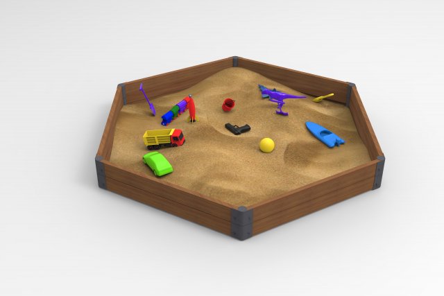 sandbox toys 3D Модель .c4d .max .obj .3ds .fbx .stl .blend