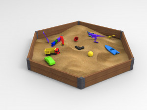 sandbox toys 3D Model