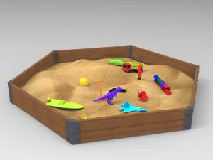 sandbox toys 3D Model