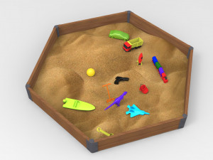 sandbox toys 3D Модель