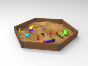 sandbox toys 3D Модель