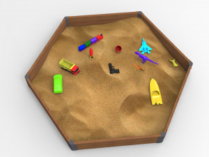 sandbox toys 3D Модель