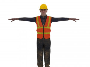 construction worker 3D Model