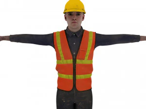 Construction worker 3D Model