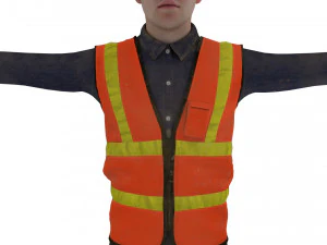 Construction worker 3D Model