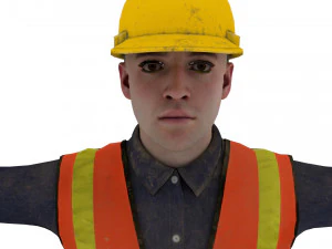 Construction worker 3D Model