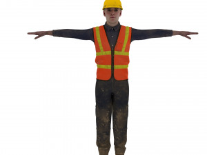 construction worker Modelo 3D