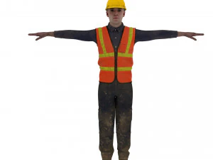 Construction worker 3D Model