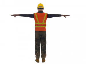 Construction worker 3D Model