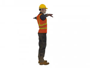 Construction worker 3D Model