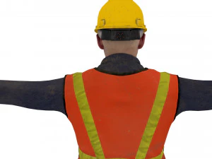 Construction worker 3D Model