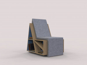 bookshelf chair Modelo 3D