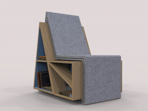 bookshelf chair Modelo 3D