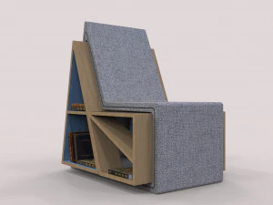 bookshelf chair 3D Model
