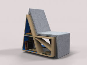 bookshelf chair Modelo 3D