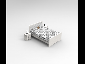 single bed 3D Модель
