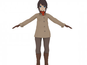 anime girl 3D Model