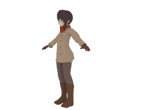 anime girl 3D Model
