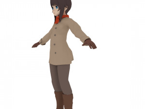 anime girl 3D Model