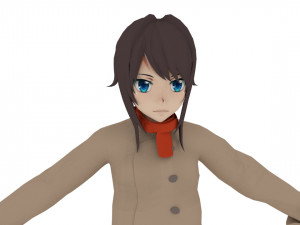 anime girl 3D Model