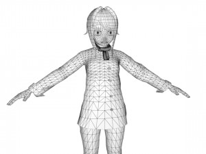 anime girl 3D Model