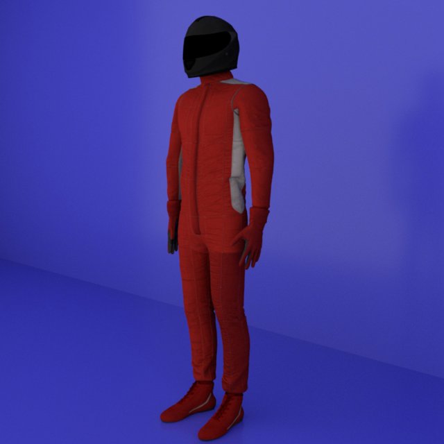 racer Model 3D .c4d .max .obj .3ds .fbx .stl .blend 