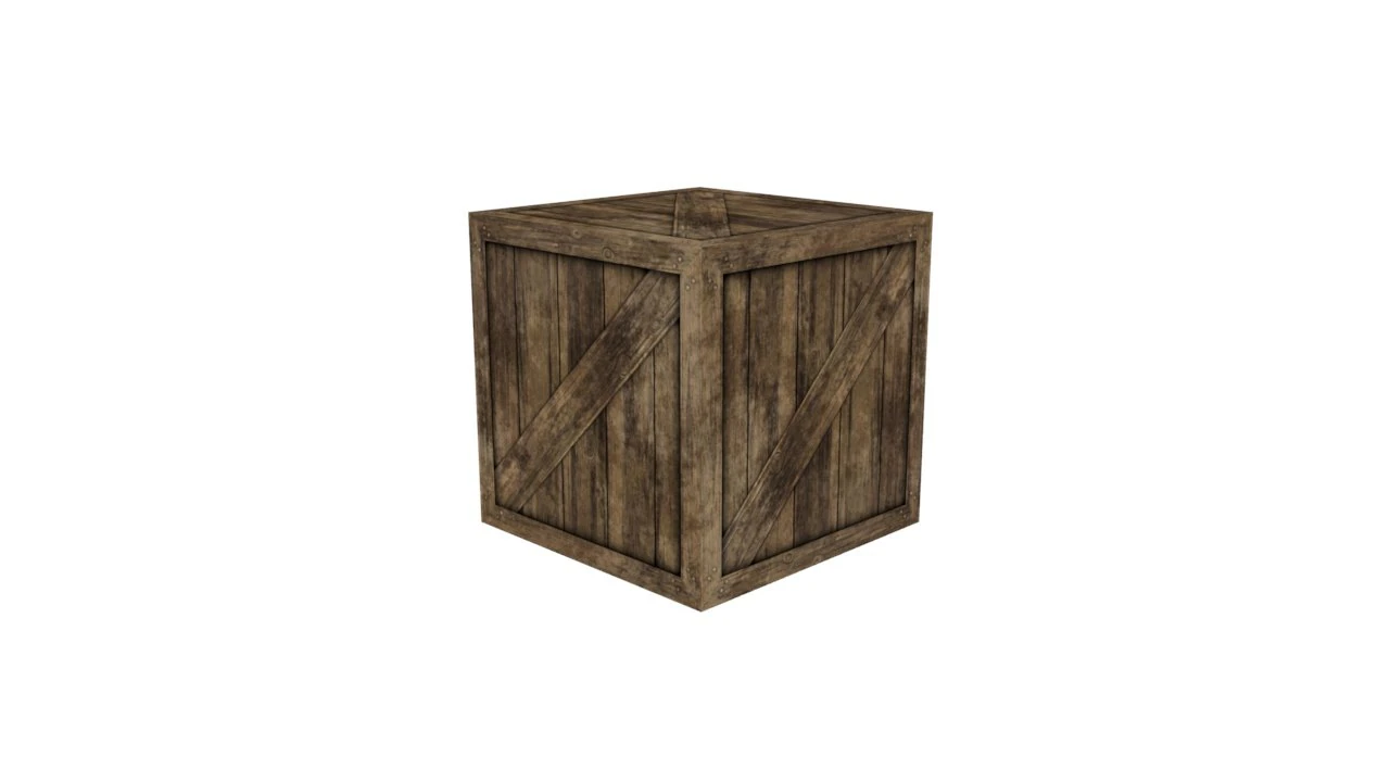 wooden cube 3D Model .c4d .max .obj .3ds .fbx .stl .blend 