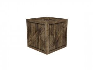 wooden cube 3D मॉडल
