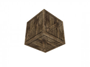 wooden cube 3D 模型