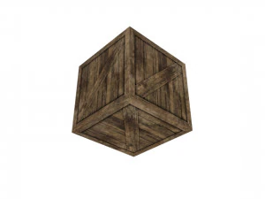 wooden cube 3D Model