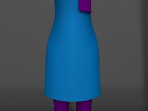 cartoon women 3D 모델