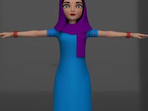 cartoon women 3D Model
