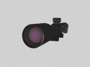 nightforce atacr 4-16x42 f1 tactical rifle scope 3D Model