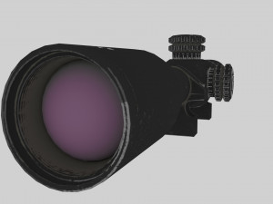 nightforce atacr 4-16x42 f1 tactical rifle scope 3D Model