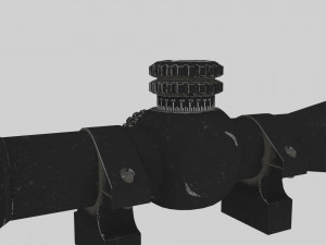 nightforce atacr 4-16x42 f1 tactical rifle scope 3D Model