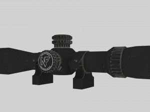 nightforce atacr 4-16x42 f1 tactical rifle scope 3D Model